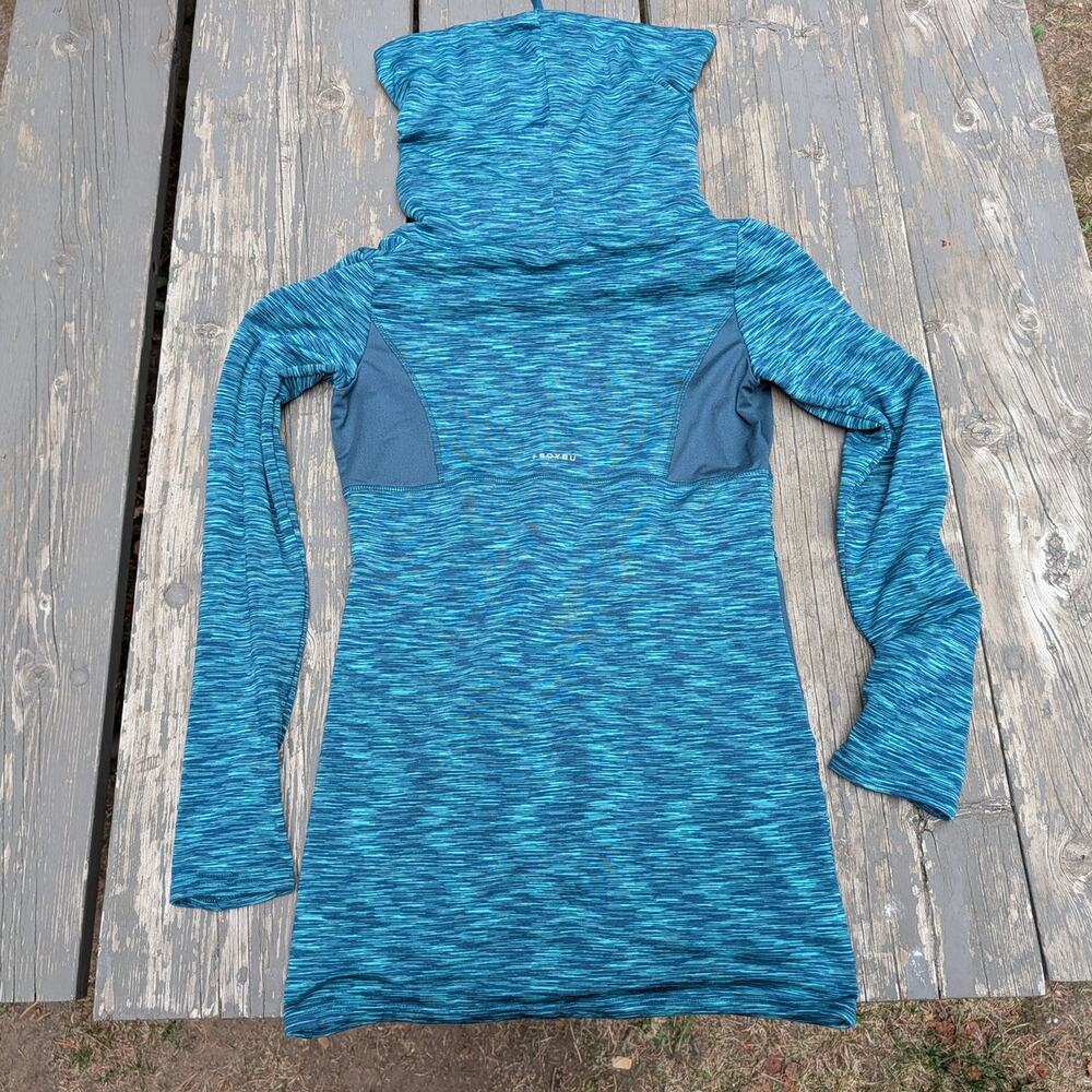 Soybu Activewear Hoodie Women's XS Space Dye Pullover Yoga Top Blue Green - Picture 4 of 8